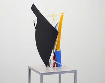 Behind black mirror 2019, Plexiglas, 90 x 60 x 30 cm