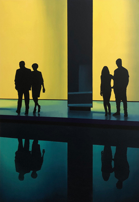 Muzeum CL 2019, olej na płótnie, 140 x 100 cm
